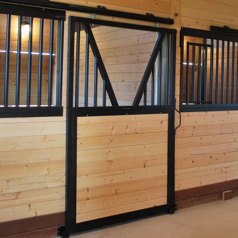 Yoke-Top Steel Horse Stall Door – Barn Pros | Barn Pros
